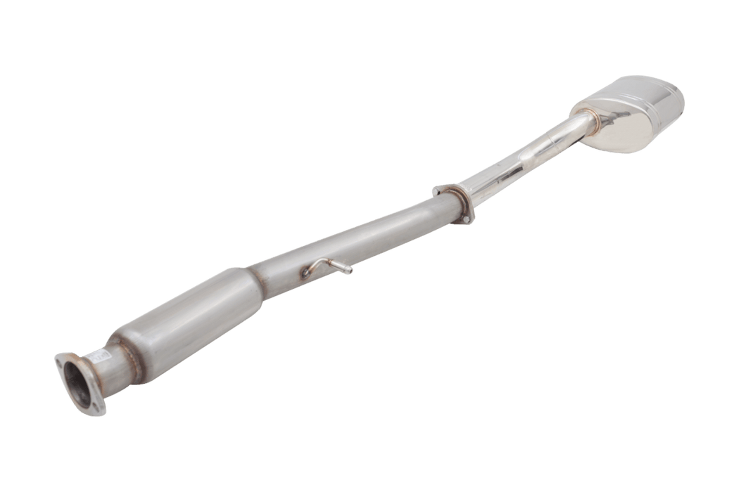XForce Cat Back Exhaust Oval Dual Outlet Muffler 2002 - 2007 WRX / STI - E4-SW05-MP01-CBS - Subimods.com