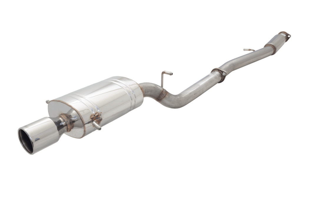 XForce Cat Back Exhaust Oval Single Outlet 2002 - 2007 WRX / STI - E4-SW05-MP02-CBS - Subimods.com