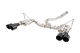 XForce Race Style Stainless Steel Catback Exhaust w/ Black Tips 2011 - 2021 WRX Sedan / 2011 - 2021 STI Sedan - ESSW28BKCS - Subimods.com