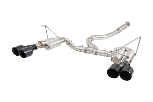 XForce Race Style Stainless Steel Catback Exhaust w/ Black Tips 2011 - 2021 WRX Sedan / 2011 - 2021 STI Sedan - ESSW28BKCS - Subimods.com