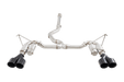 XForce Race Style Stainless Steel Catback Exhaust w/ Black Tips 2022 - 2024 WRX - ESSW29RBKCS - Subimods.com