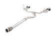 XForce Race Style Stainless Steel Catback Exhaust w/ Black Tips 2022 - 2024 WRX - ESSW29RBKCS - Subimods.com