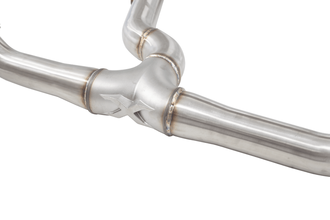 XForce Race Style Stainless Steel Catback Exhaust w/ Burnt Blue Tips 2022 - 2024 WRX - ESSW29RBUCS - Subimods.com