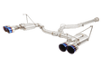 XForce Race Style Stainless Steel Catback Exhaust w/ Burnt Blue Tips 2022 - 2024 WRX - ESSW29RBUCS - Subimods.com