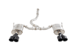 XForce Street Style Stainless Steel Catback Exhaust w/ Black Tips 2011 - 2021 WRX Sedan / 2011 - 2021 STI Sedan - ESSW27BKCS - Subimods.com