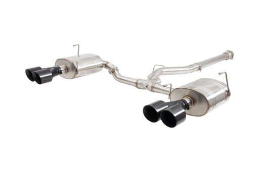 XForce Street Style Stainless Steel Catback Exhaust w/ Black Tips 2022 - 2024 WRX - ESSW29BKCS - Subimods.com
