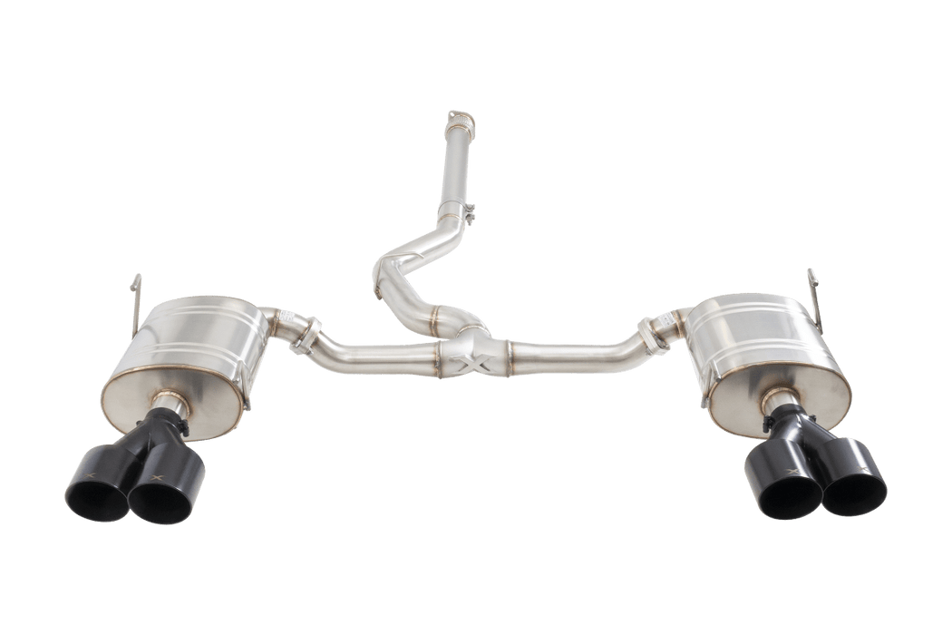 XForce Street Style Stainless Steel Catback Exhaust w/ Black Tips 2022 - 2024 WRX - ESSW29BKCS - Subimods.com