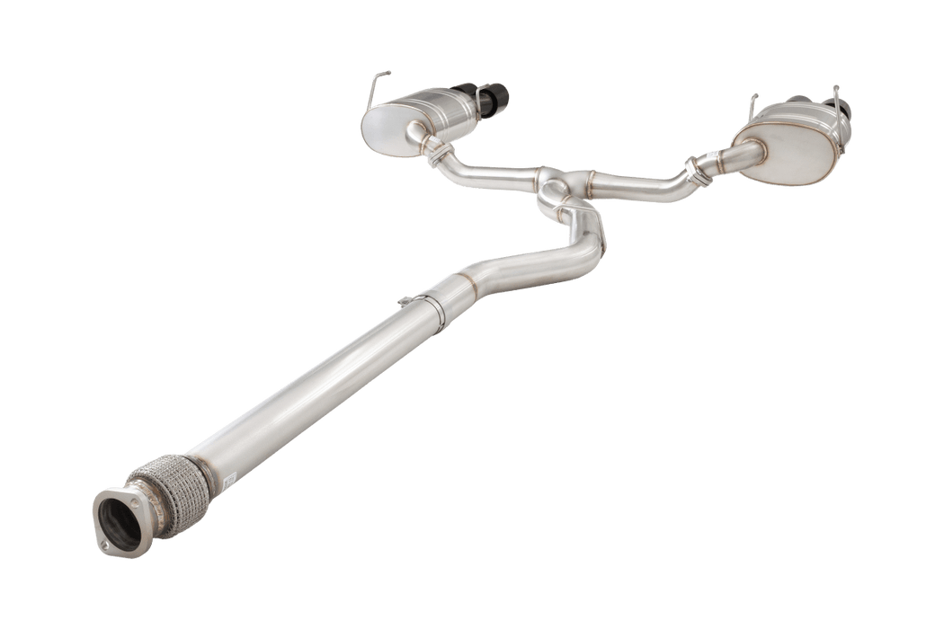 XForce Street Style Stainless Steel Catback Exhaust w/ Black Tips 2022 - 2024 WRX - ESSW29BKCS - Subimods.com