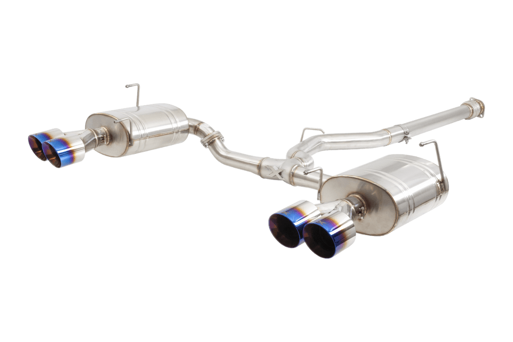 XForce Street Style Stainless Steel Catback Exhaust w/ Burnt Blue Tips 2022 - 2024 WRX - ESSW29BUCS - Subimods.com