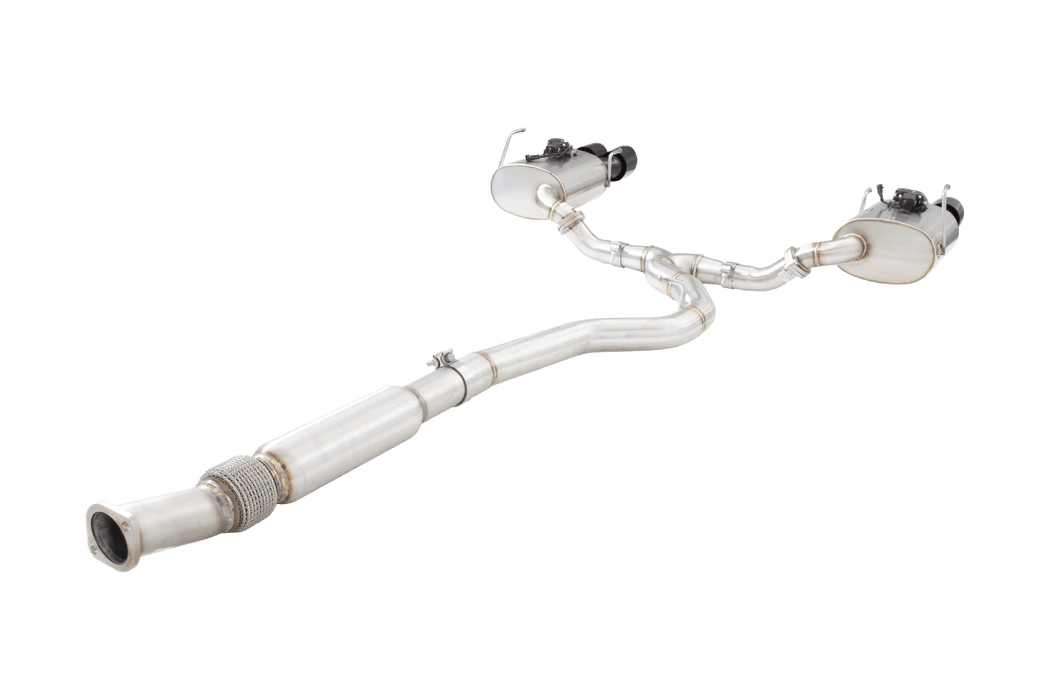 XForce Varex Valved Cat Back Exhaust Black Tips 2011 - 2021 WRX Sedan / STI Sedan - ESSWRX14VKBK - Subimods.com