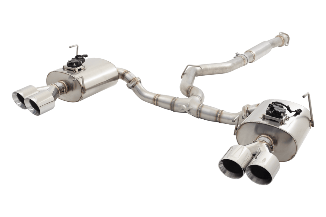 XForce Varex Valved Cat Back Exhaust Polished Tips 2011 - 2021 WRX Sedan / STI Sedan - ESSWRX14VKCS - Subimods.com