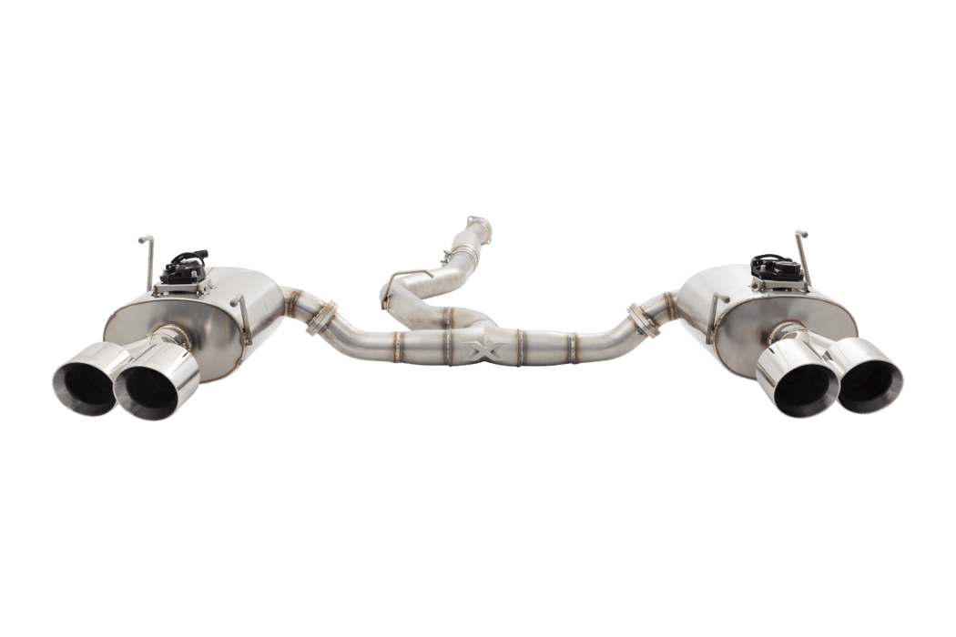 XForce Varex Valved Cat Back Exhaust Polished Tips 2011 - 2021 WRX Sedan / STI Sedan - ESSWRX14VKCS - Subimods.com