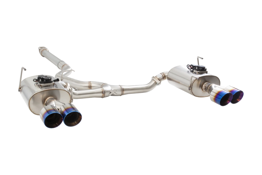 XForce Varex WR Valved Catback Exhaust System w/ Burnt Blue Tips 2022 - 2024 WRX - ESSWVB22VKBL - Subimods.com