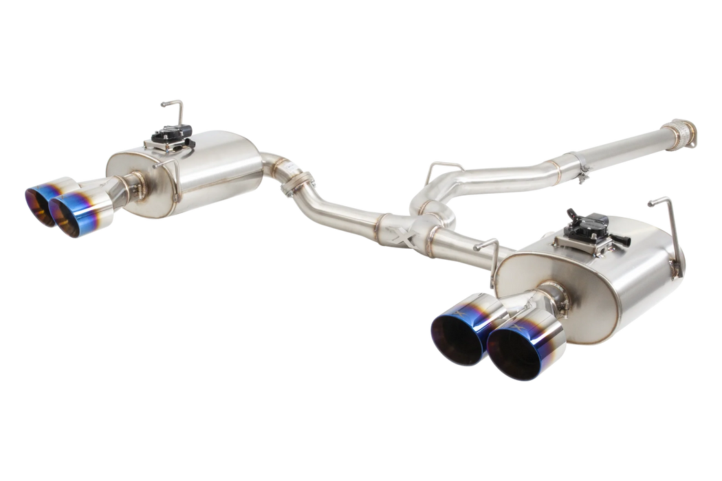 XForce Varex WR Valved Catback Exhaust System w/ Burnt Blue Tips 2022 - 2024 WRX - ESSWVB22VKBL - Subimods.com