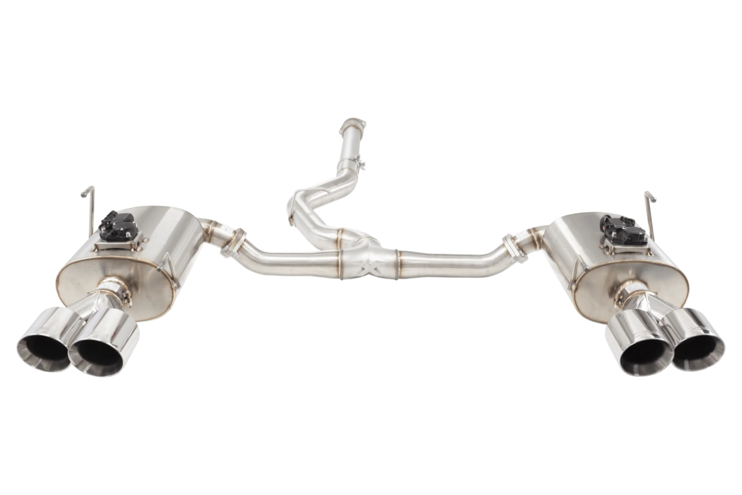 XForce Varex WR Valved Catback Exhaust System w/ Silver Tips 2022 - 2024 WRX - ESSWVB22VKCS - Subimods.com