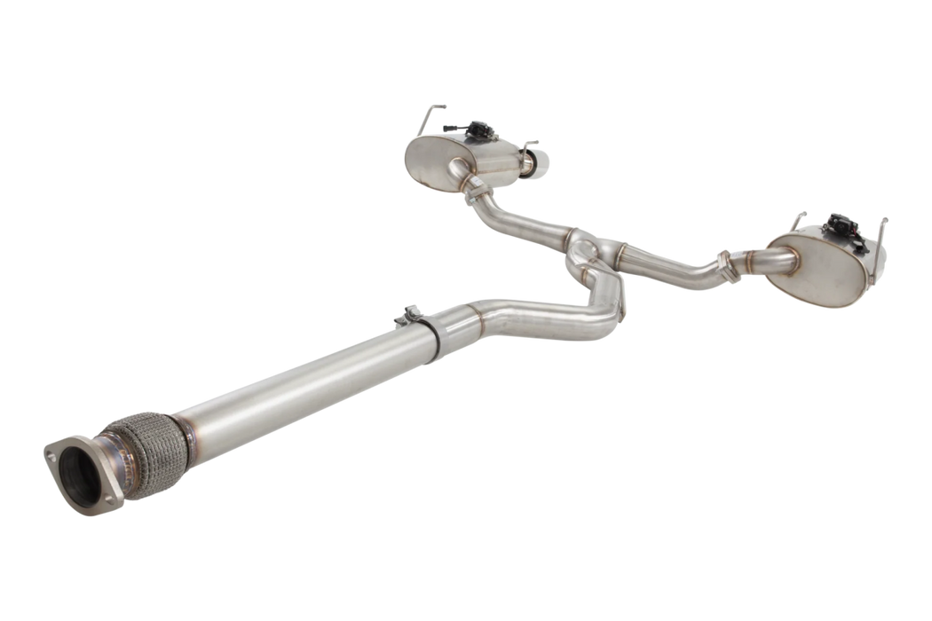XForce Varex WR Valved Catback Exhaust System w/ Silver Tips 2022 - 2024 WRX - ESSWVB22VKCS - Subimods.com