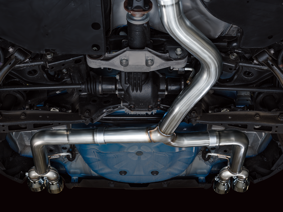 AWE Track Edition Catback Exhaust w/ Chrome Silver Tips 2022-2024 WRX - 3020-42979 - Subimods.com