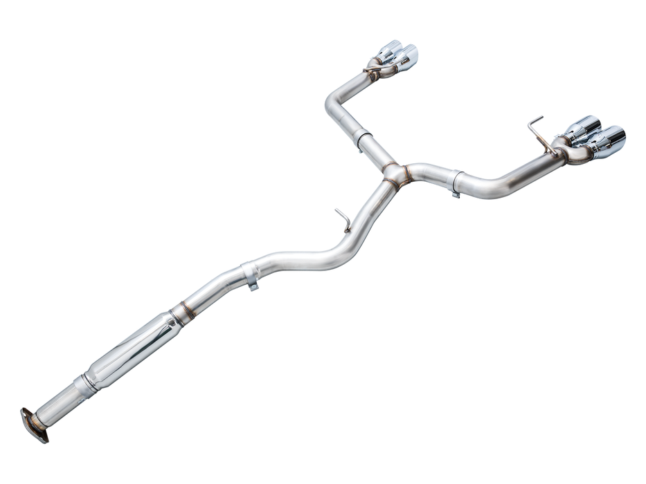 AWE Track Edition Catback Exhaust w/ Chrome Silver Tips 2022-2024 WRX - 3020-42979 - Subimods.com