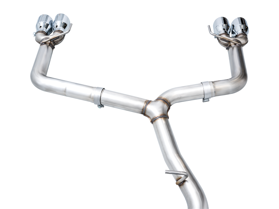 AWE Track Edition Catback Exhaust w/ Chrome Silver Tips 2022-2024 WRX - 3020-42979 - Subimods.com