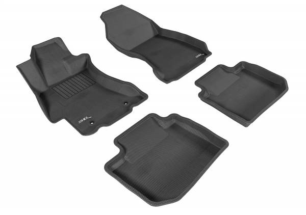 3DMaxpider Front and Rear All-Weather Floor Liner Set Black 2015-2021 WRX / 2015-2021 STI - L1SB02001509 - Subimods.com