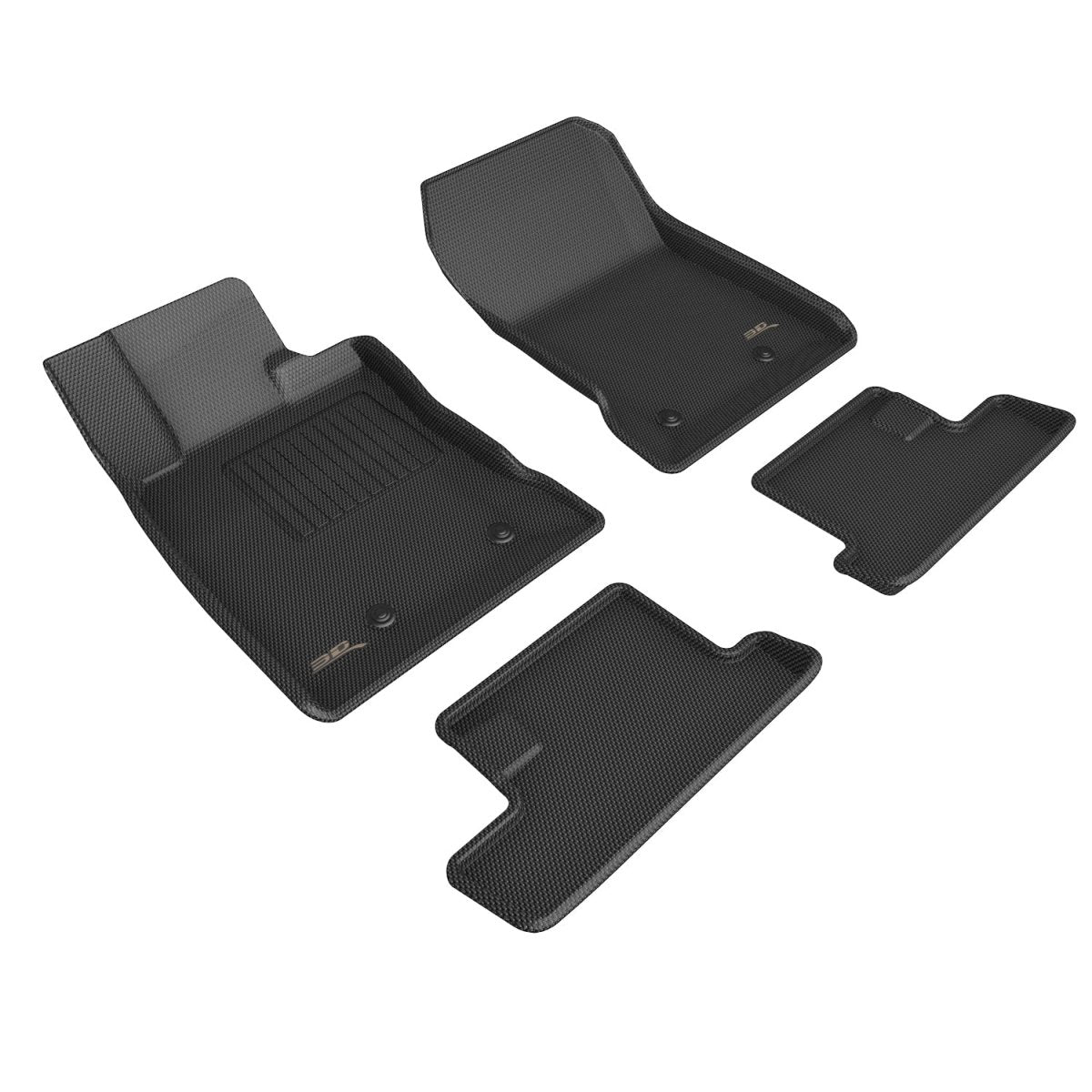 3dmaxpider Front And Rear All Weather Floor Liner Set Black 2022 2024 Brz 2022 2024 Gr86 4853