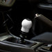 Boomba Racing 270g Weighted Delrin Shift Knob White w/ Blue Finish Most Subaru Models - 031000090301 - Subimods.com