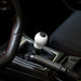 Boomba Racing 270g Weighted Delrin Shift Knob White w/ Blue Finish Most Subaru Models - 031000090301 - Subimods.com