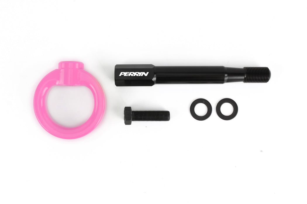 Perrin Rear Tow Hook Hyper Pink 2008-2014 WRX Hatchback / 2008-2014 STI Hatchback - PSP-BDY-250HP - Subimods.com