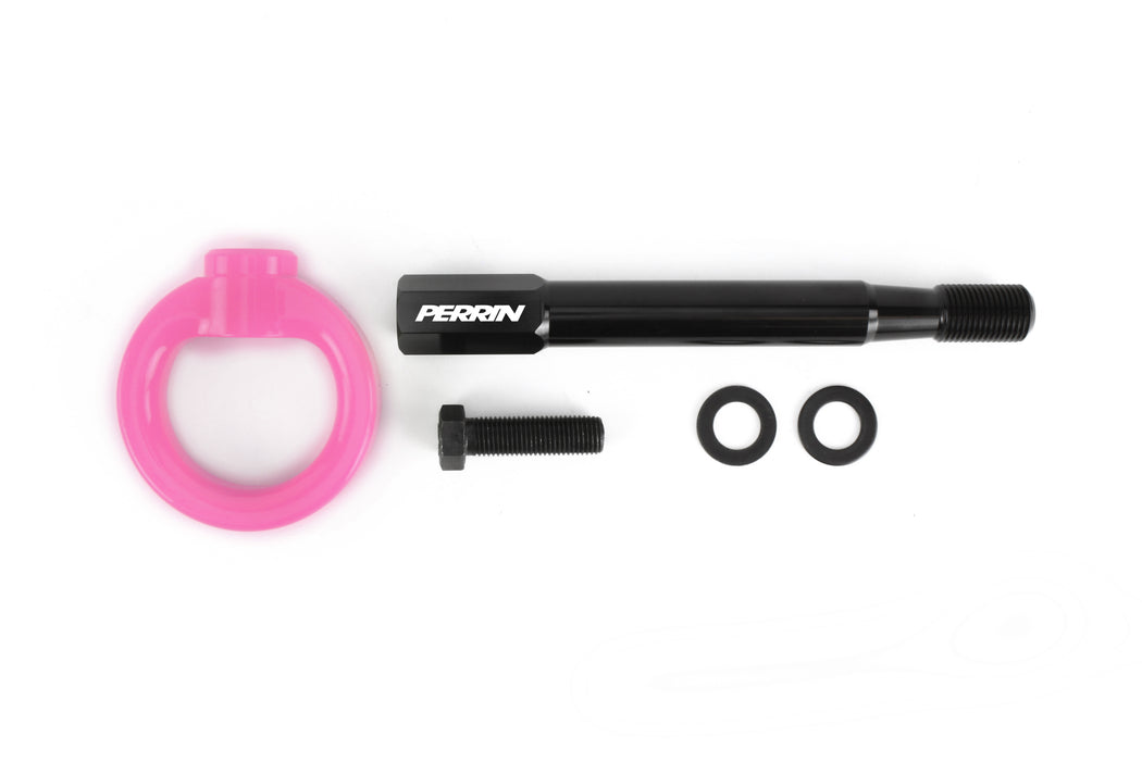 Perrin Rear Tow Hook Hyper Pink 2008-2014 WRX Sedan / 2008-2014 STI Sedan - PSP-BDY-251HP - Subimods.com