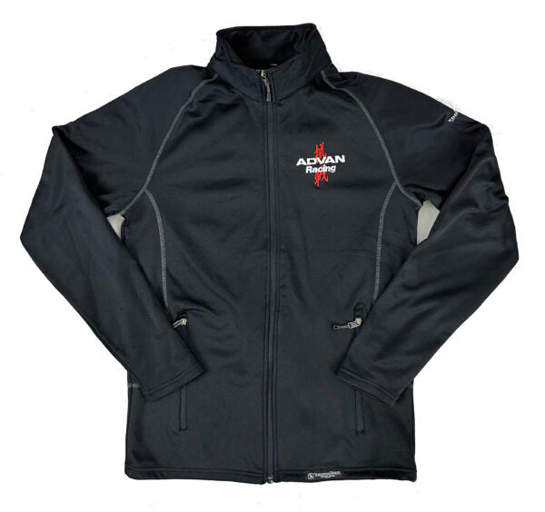 Advan Racing Fleece Zip Up Black Large - ADVANFEBBL - Subimods.com