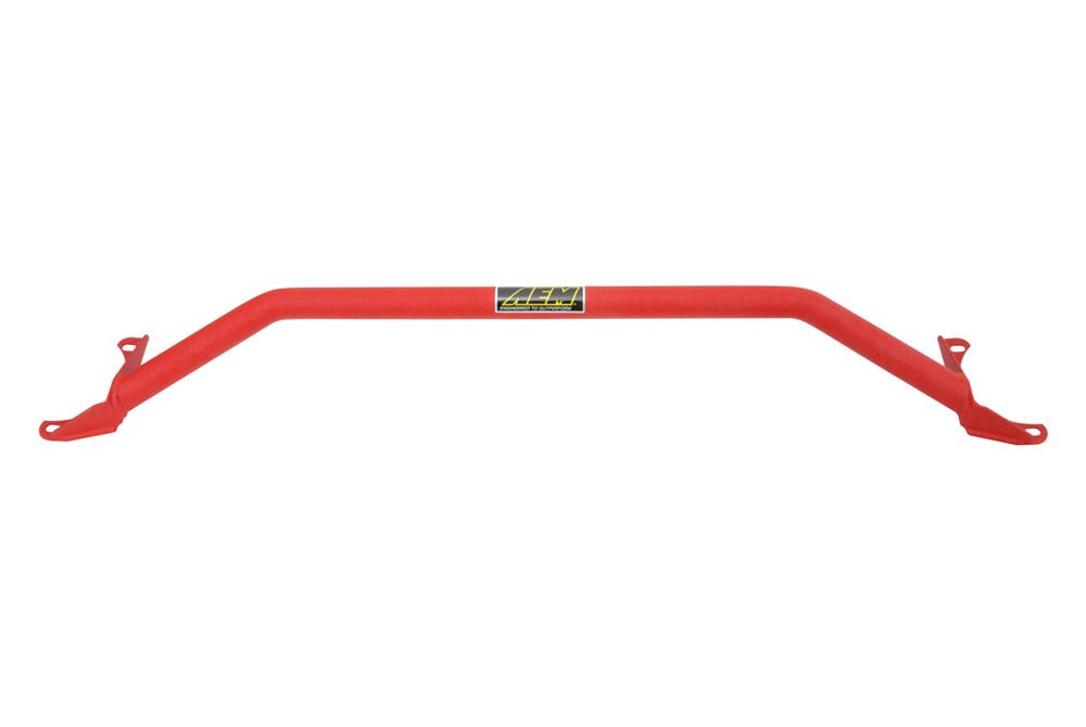 AEM Front Strut Bar Wrinkle Red 2008-2014 WRX / 2008-2014 STI - 29-0004WR - Subimods.com