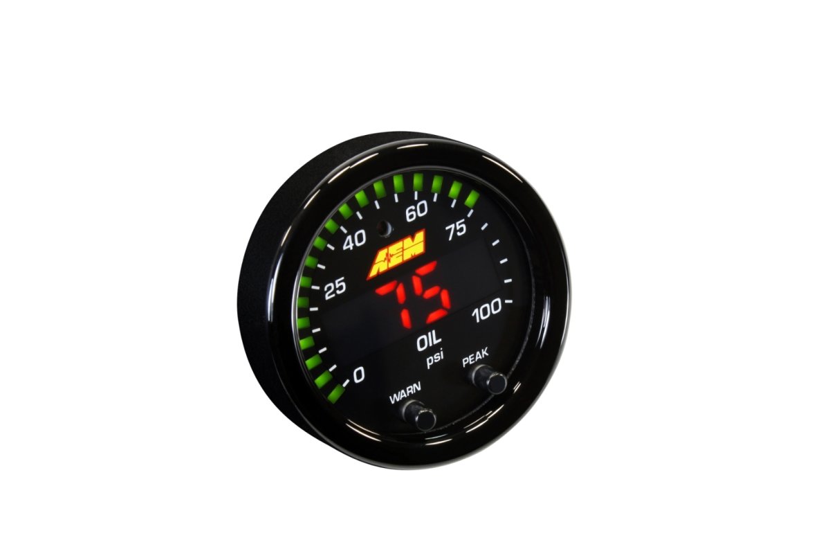 【アメ】Eybna 計40ml AEM X-Series Oil Pressure Gauge 0-100psi 52mm - Subimods