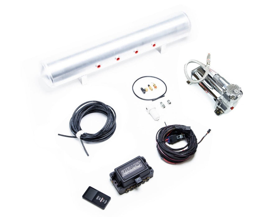 Air Lift Performance 3P Digital Air Management System w/ 3/8 Air Line 4 Gal 5-Port Raw Aluminum Tank - 27687 - Subimods.com