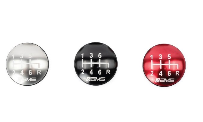 ams gear AMS Performance Subaru WRX/STi 6-Speed Billet Shift Knob (Incl Red Black & Gunmetal Cap)