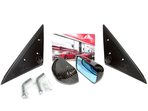 APR Formula GT3 Mirrors Black 2002-2007 WRX / 2004-2007 STI - CB-801402B - Subimods.com