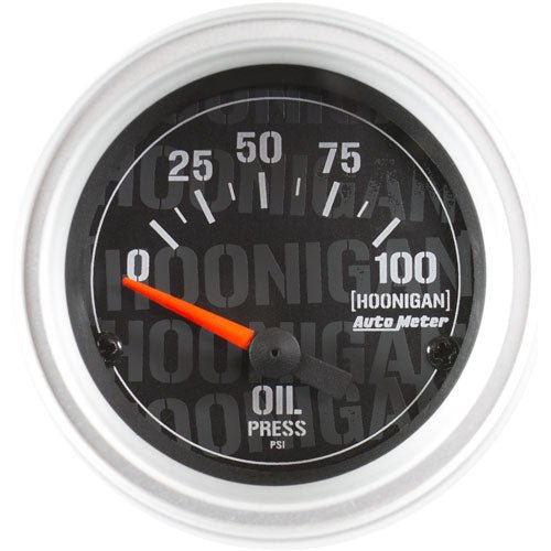 Auto Meter Hoonigan Oil Pressure Gauge - 4327-09000 - Subimods.com