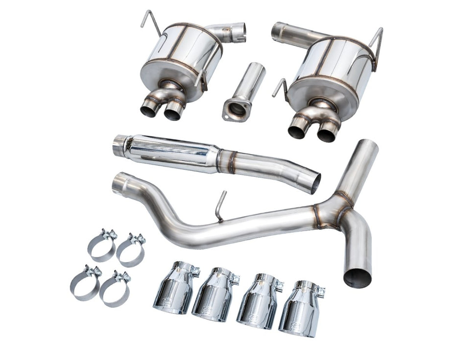 AWE Touring Edition Catback Exhaust w/ Chrome Silver Tips 2022-2024 WRX - 3015-42979 - Subimods.com