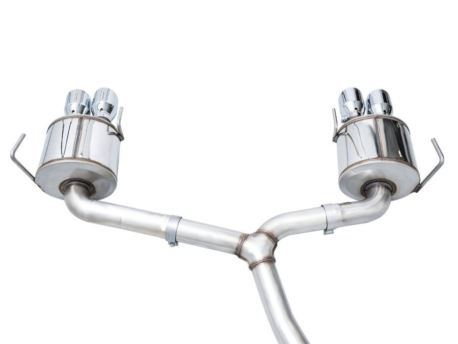 AWE Touring Edition Catback Exhaust w/ Chrome Silver Tips 2022-2024 WRX - 3015-42979 - Subimods.com