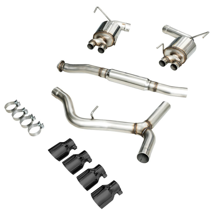 AWE Touring Edition Catback Exhaust w/ Diamond Black Tips 2015-2021 WRX - 3015-43102 - Subimods.com