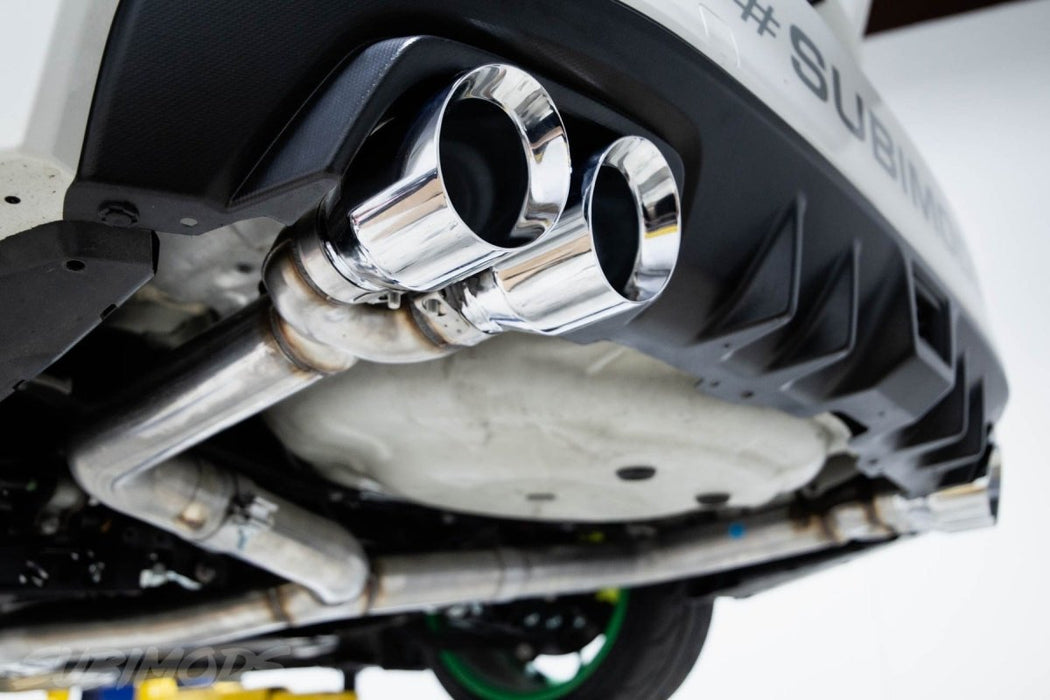 AWE Track Edition Catback Exhaust w/ Chrome Silver Tips 2011-2021 WRX Sedan / 2011-2021 STI Sedan - 3020-42058 - Subimods.com