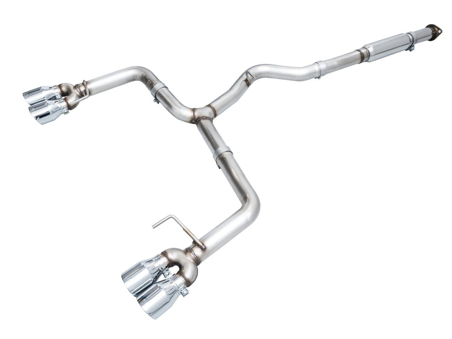 AWE Track Edition Catback Exhaust w/ Chrome Silver Tips 2022-2024 WRX - 3020-42979 - Subimods.com