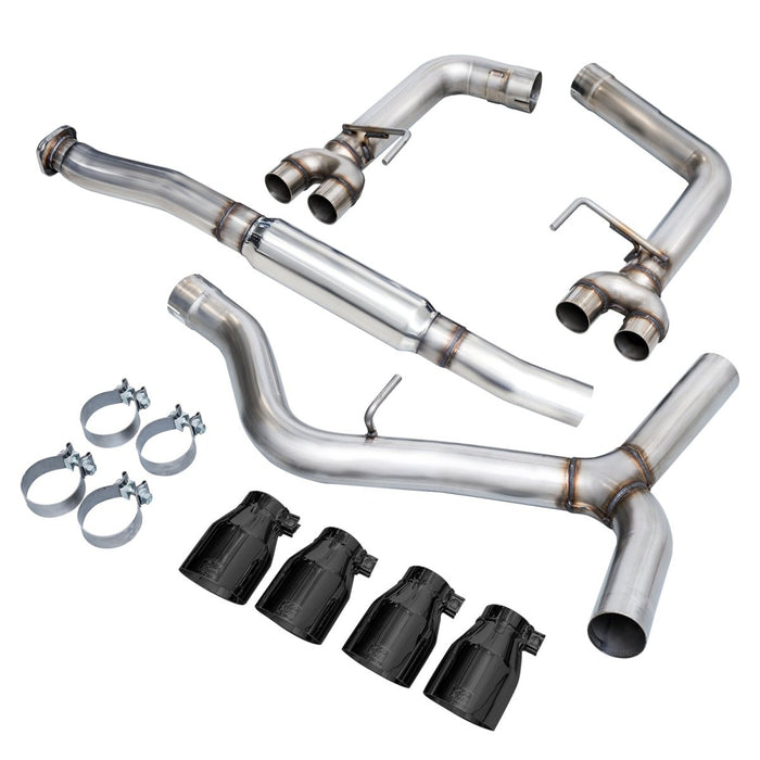 AWE Track Edition Catback Exhaust w/ Diamond Black Tips 2011-2021 WRX Sedan / 2011-2021 STI Sedan - 3020-43066 - Subimods.com