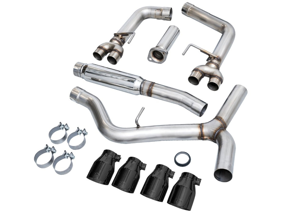 AWE Track Edition Catback Exhaust w/ Diamond Black Tips 2022-2024 WRX - 3020-43979 - Subimods.com