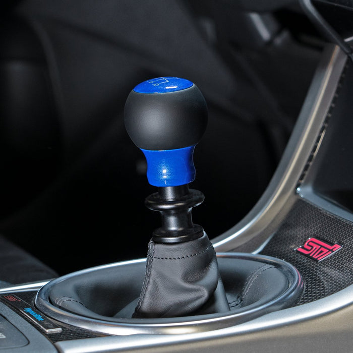 Billetworkz Fusion Weighted Shift Knob w/ 6 Speed Shift Pattern Engraving 2013-2023 BRZ / 2013-2016 FRS / 2017-2021 GT86 - BW-KNB-BRZ-VEL6-CBLU-FUL - Subimods.com