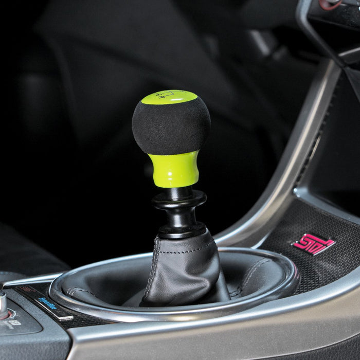 Billetworkz Fusion Weighted Shift Knob w/ 6 Speed Shift Pattern Engraving 2013-2023 BRZ / 2013-2016 FRS / 2017-2021 GT86 - BW-KNB-BRZ-VEL6-NYEL-FUA - Subimods.com