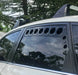 Billetworkz Rear Window Vents w/ Grey Mesh 2008-2014 WRX / 2008-2014 STI - BW-WV-SUB-GR-BK-WM - Subimods.com