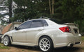 Billetworkz Rear Window Vents w/ No Mesh 2008-2014 WRX / 2008-2014 STI - BW-WV-SUB-GR-BK-NM - Subimods.com