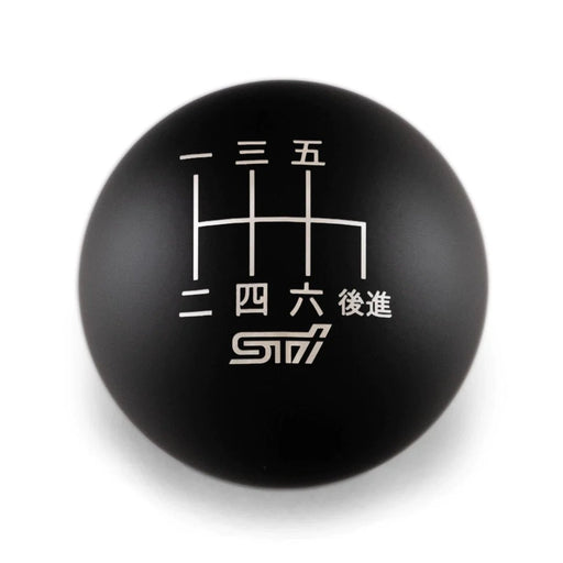 Billetworkz Weighted Shift Knob w/ 6 Speed Japanese Engraving 2004-2021 STI - BW-KNB-STI6-JPSTI-MBLK-SP - Subimods.com