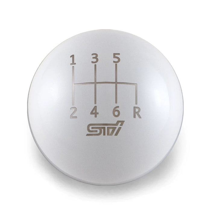 Billetworkz Weighted Shift Knob w/ 6 Speed STI Engraving 2004-2021 STI - BW-KNB-STI6-SSTI-MBLK-SP - Subimods.com