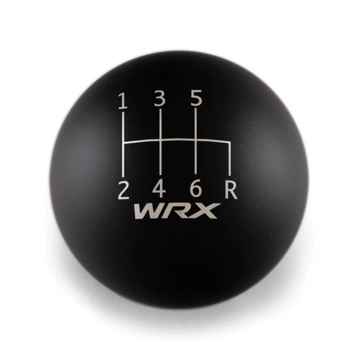 Billetworkz Weighted Shift Knob w/ 6 Speed WRX Engraving 2015-2024 WRX - BW-KNB-WRX6-SWRX-MBLK-SP - Subimods.com